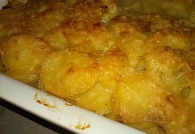 Gratin dauphinois fondant à l'ail émincé