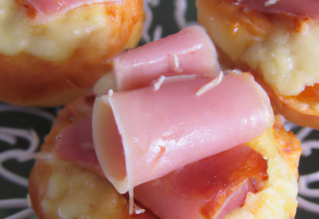 Mini croque jambon fromage