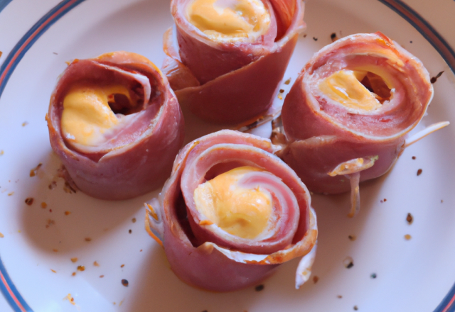 Roulés de jambon au fromage