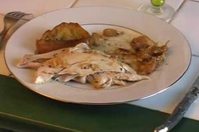 Poulet au 40 gousses d'ail