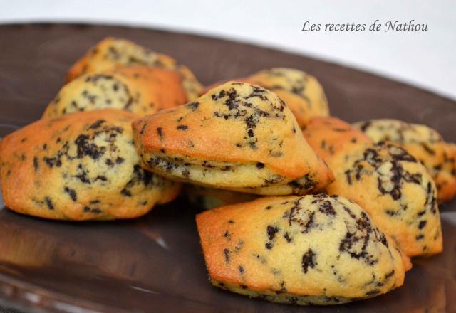 Madeleines aux vermicelles de chocolat