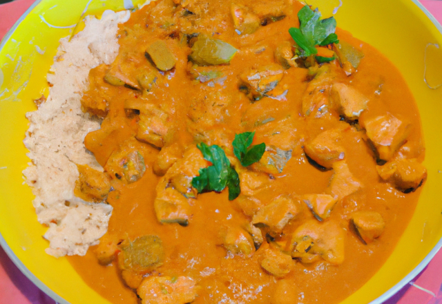 Curry doux au poulet