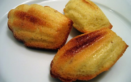 Madeleines cœur chocolat