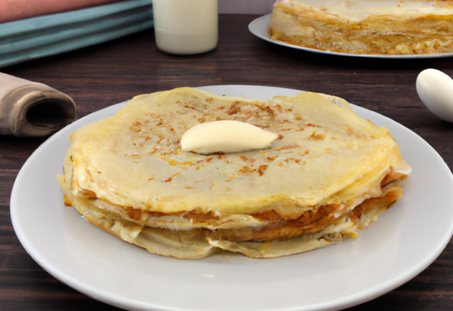 Pâte à crêpes à la crème fraîche