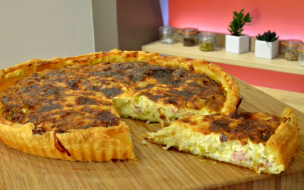 Quiche aux poireaux généreuse