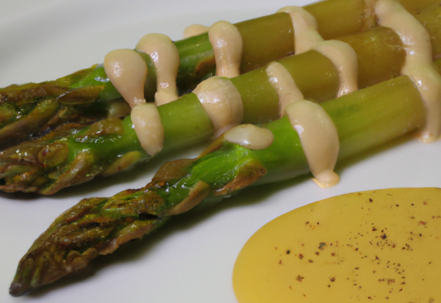 Asperges vertes à l'huile de Nyons