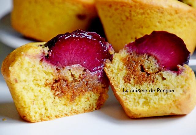 Muffin à la prune et caramel au beurre salé