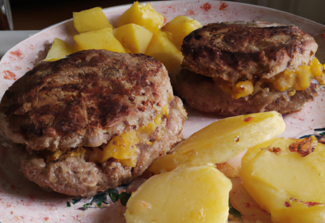 Hamburgers de pommes de terre maison