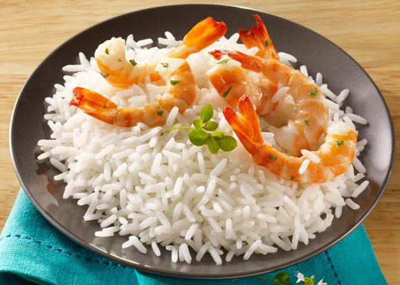 Riz Basmati aux crevettes et lait de coco