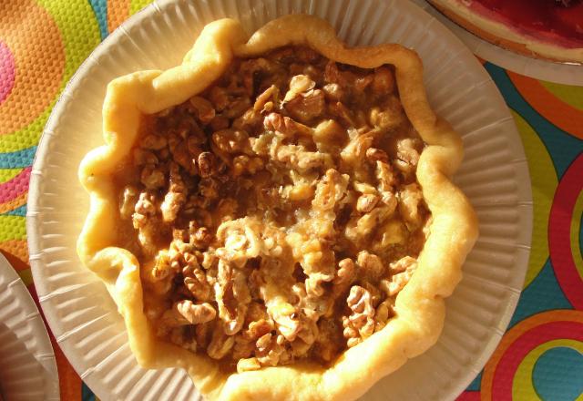 Tarte aux noix caramélisées