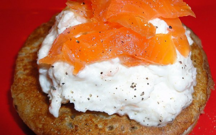 Blinis et chantilly de crevettes