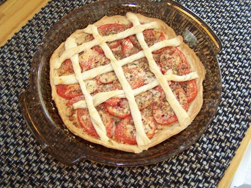 Tarte de tomates et parmesan