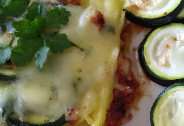 Gratin de courgette aux ravioles