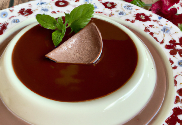 Panna cotta au chocolat