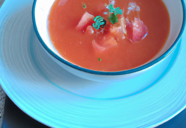 Soupe de tomate à la grenadine