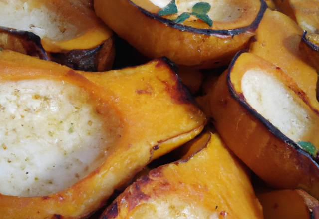 Courge Butternut fondante au four