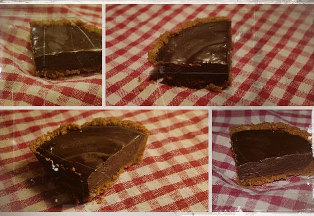 Tarte au chocolat sans cuisson