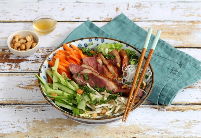 Bô bun au Magret de Canard et crudités