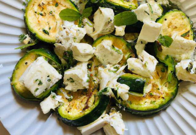 Salade de courgettes à la feta