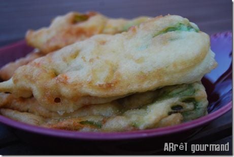 Beignets de fleur de courgette