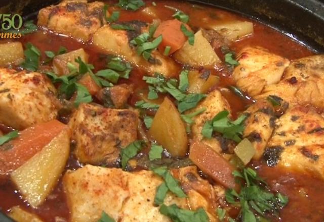 Tajine de poisson aux légumes