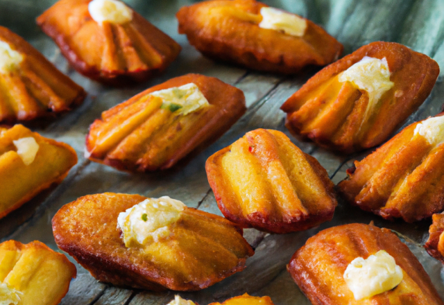 Madeleines au crottin de chèvre