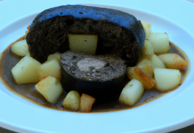 Parmentier de boudin noir aux pommes