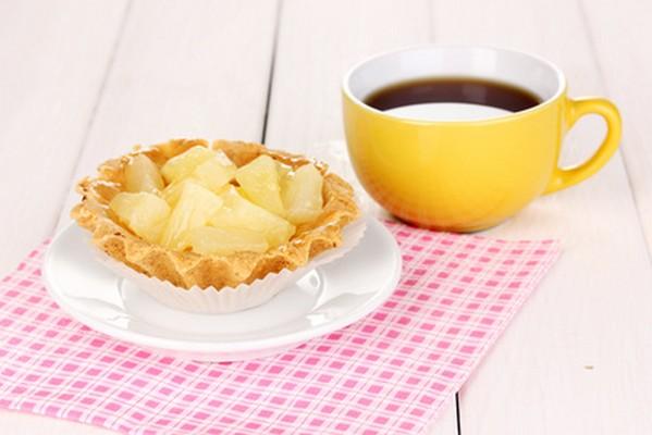 Tarte à l'ananas sur pâte brisée maison