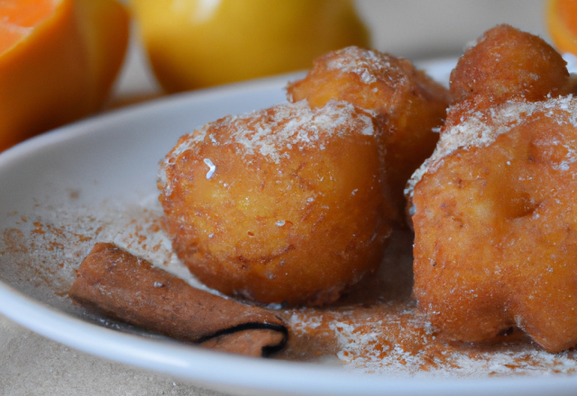 Beignet d'orange à la cannelle