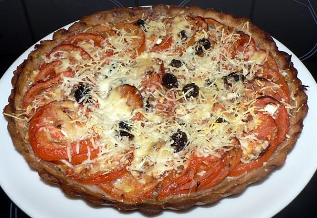 Tarte à la tomate façon pizza