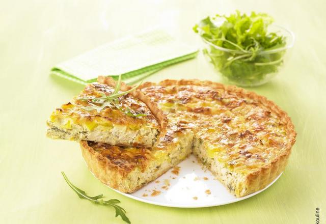 Quiche aux poireaux aux accents asiatiques