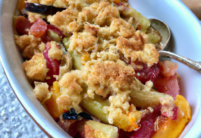 Crumble aux lègumes d'été