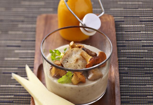 Crème de champignon Appenzeller et velouté de potiron