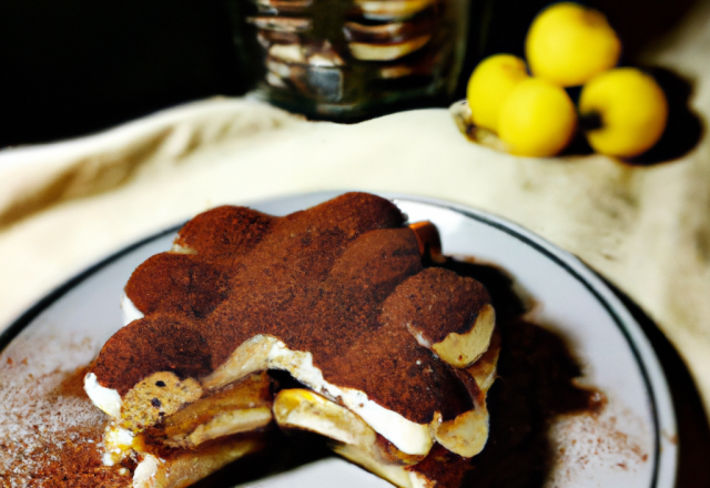 Tiramisu poire chocolat tout léger