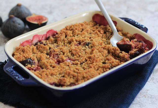 Crumble de figues aux noix