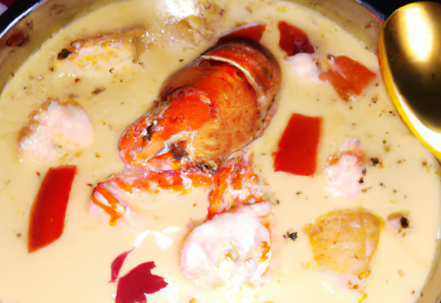 Bouillon de homard au lait de coco