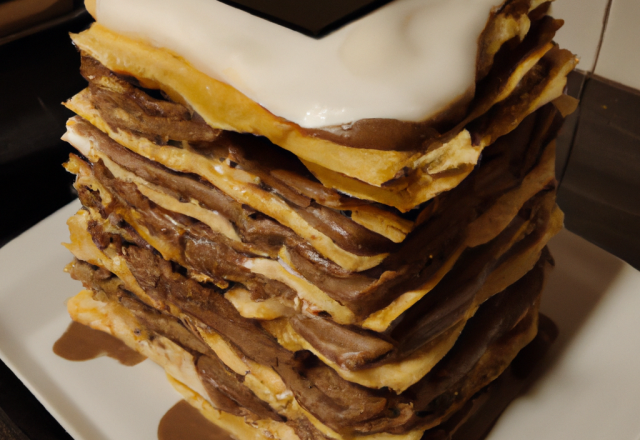 Millefeuilles revisité à la mousse au chocolat