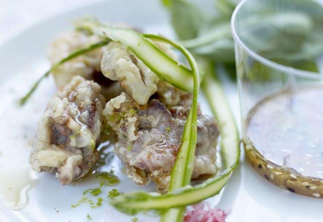 Pintade croustillante aux légumes