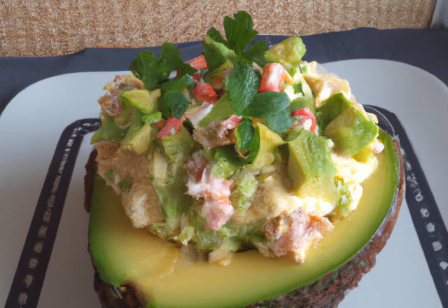 Choux au crabe et à l'avocat