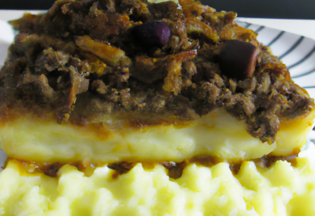 Hachis parmentier au canard et aux marrons