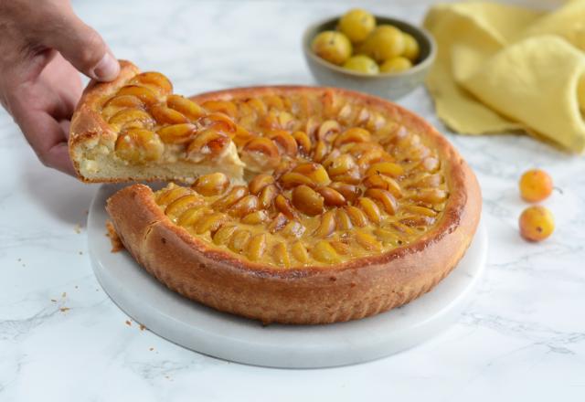 Tarte briochée aux mirabelles