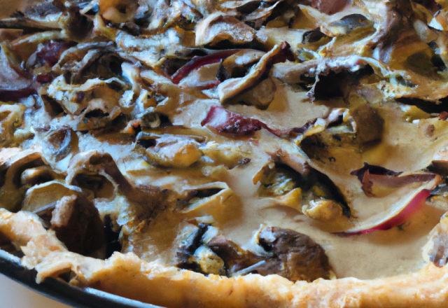 Tarte brousse-champignons