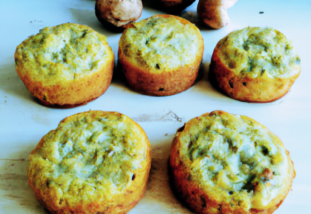 Muffins salés au roquefort et aux noix au thermomix