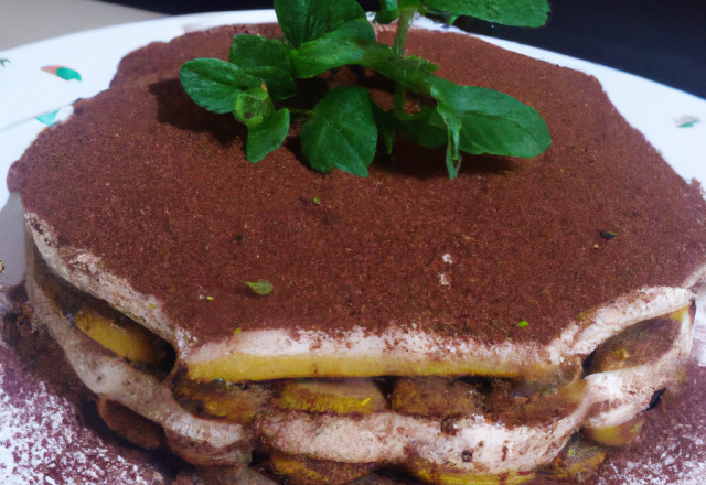 Tiramisu chocolat au concombre