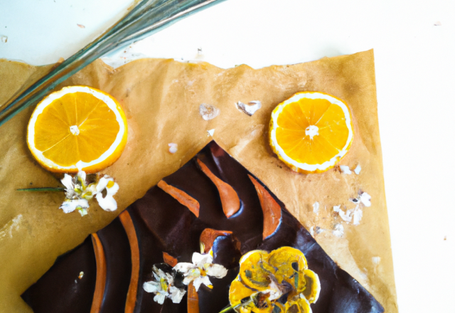 Délicieux au chocolat et à la fleur d'oranger