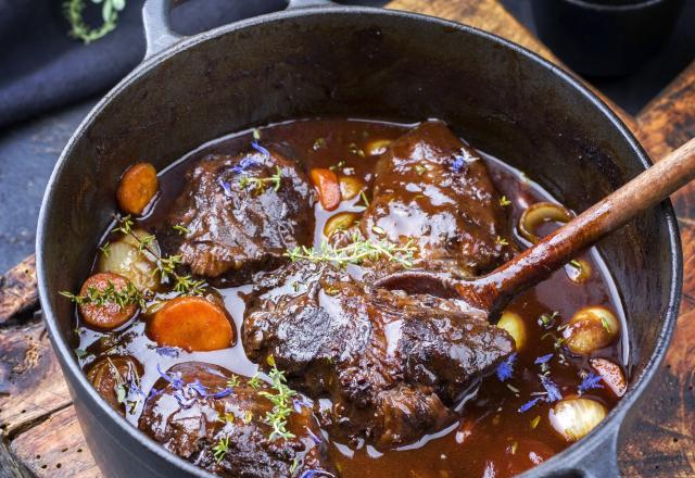 Joue de bœuf à la vigneronne