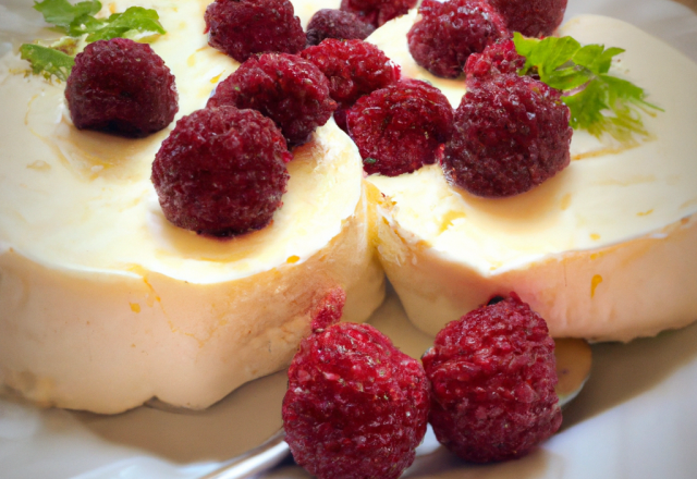 Fromage blanc aux framboises