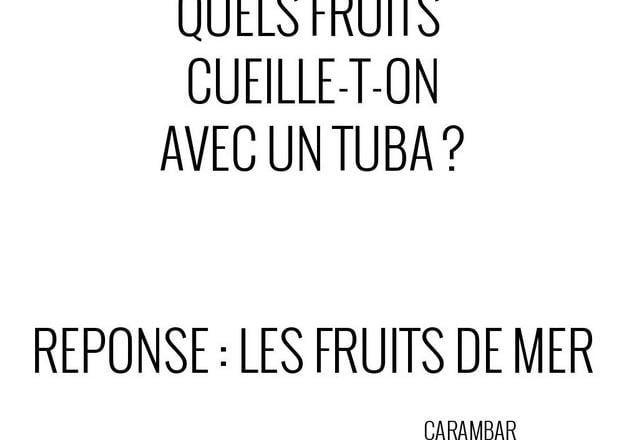 Blague - Fruits