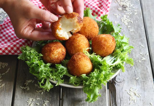 Croquettes de riz à la mozzarella