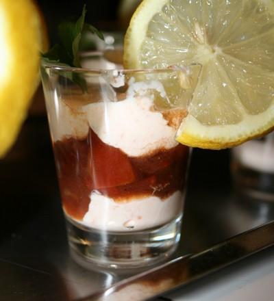 Verrine au saumon fumé et tomates